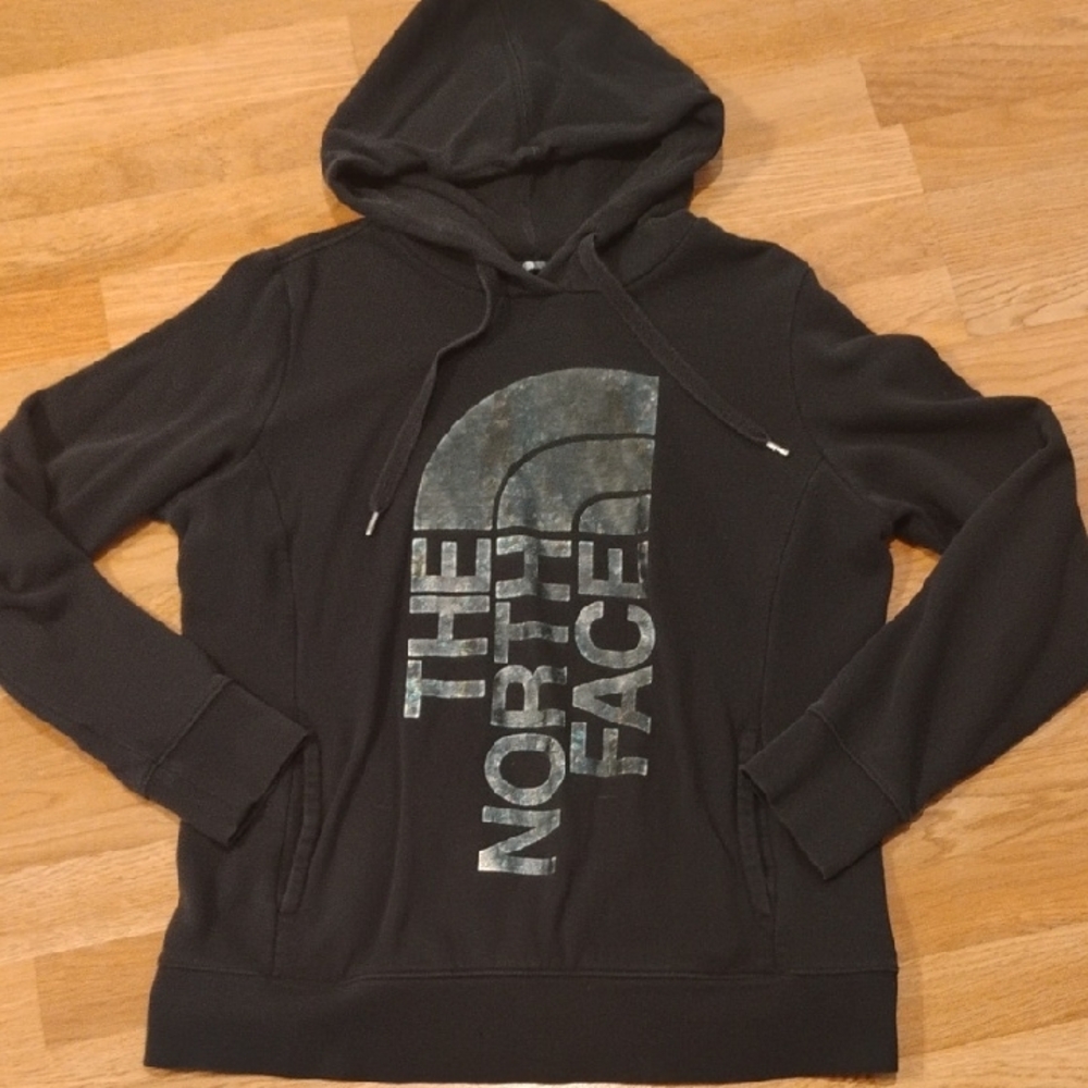 The North Face Charcoal Hoodie with Logo